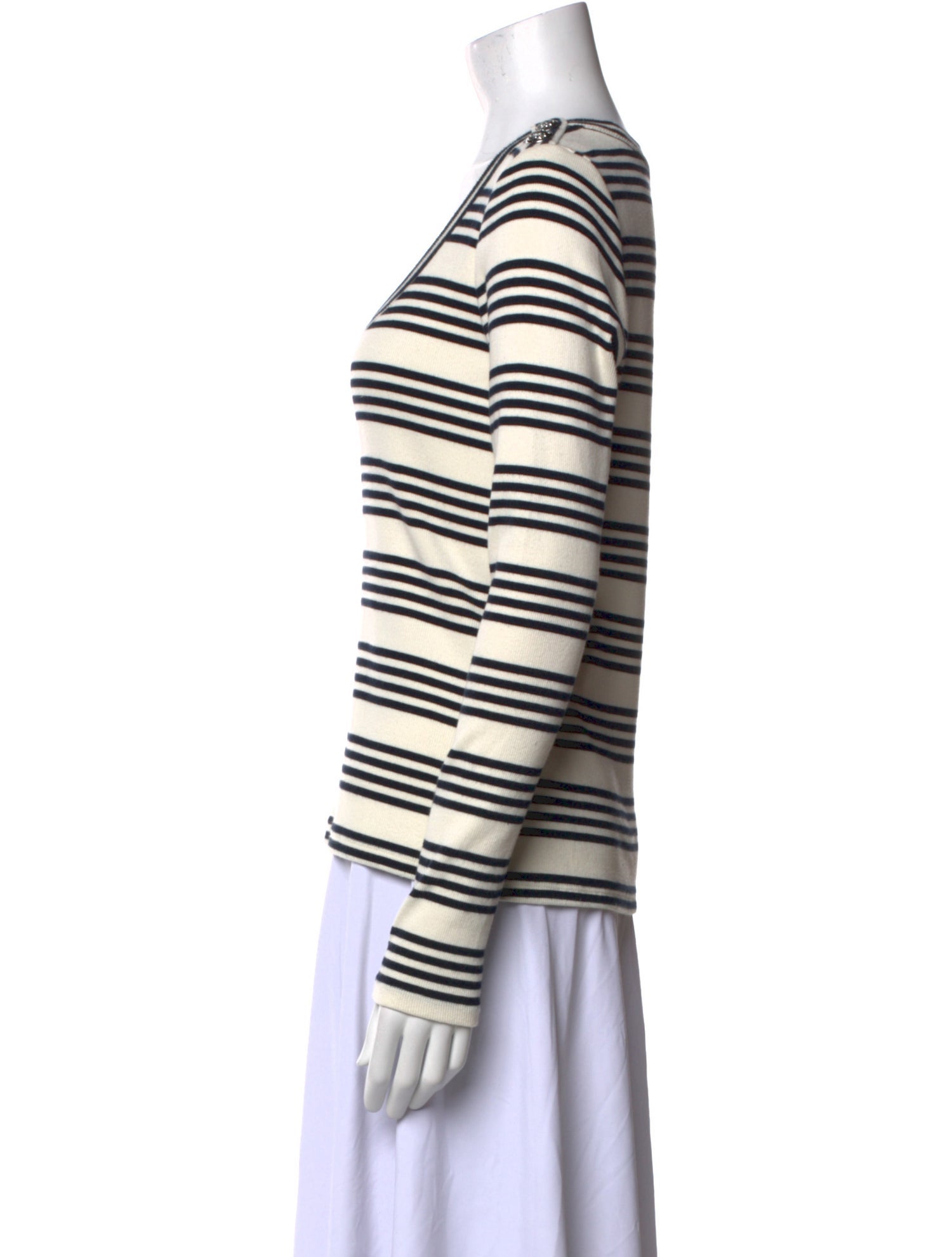Veronica Beard Supima Cotton Striped Top