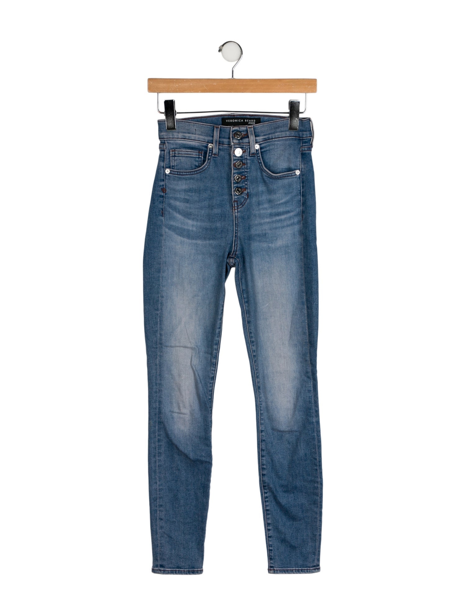 Veronica Beard High-Rise Skinny Leg Jeans
