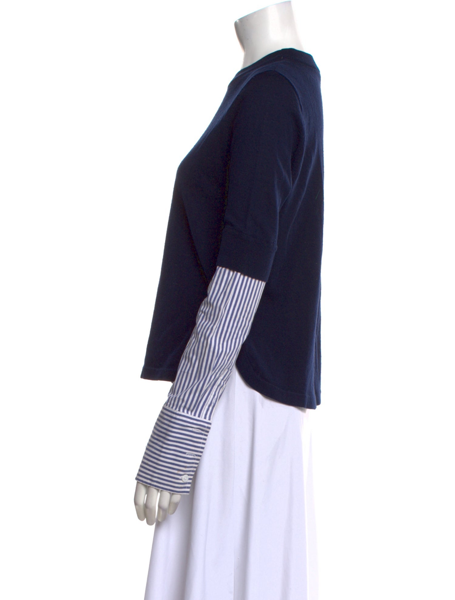 Veronica Beard Merino Wool Striped Sweater