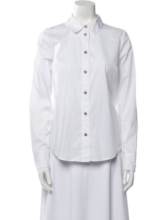 Veronica Beard Long Sleeve Button-Up Top