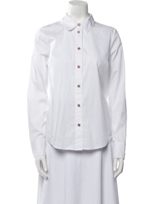 Veronica Beard Long Sleeve Button-Up Top