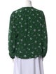 Veronica Beard Silk Floral Print Button-Up Top