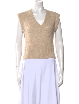 Veronica Beard Baby Alpaca V-Neck Sweater