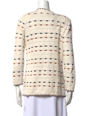 Veronica Beard Striped V-Neck Sweater