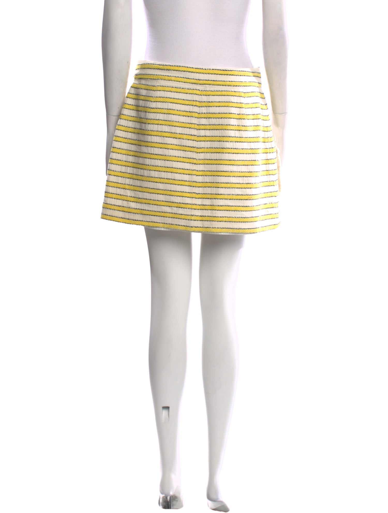 Veronica Beard Striped Mini Skirt