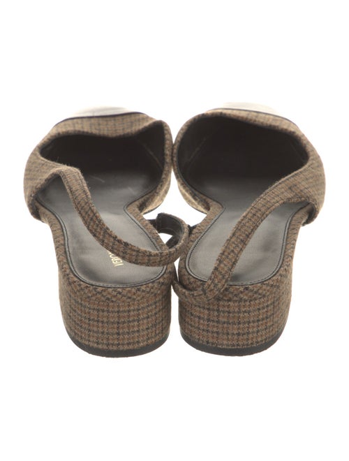 Veronica Beard Houndstooth Print Slingback Flats