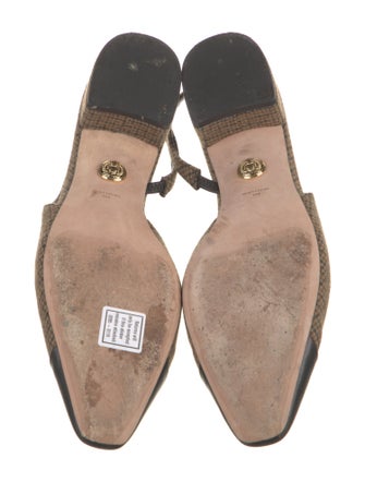 Veronica Beard Houndstooth Print Slingback Flats