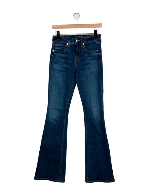 Veronica Beard Mid-Rise Wide Leg Jeans