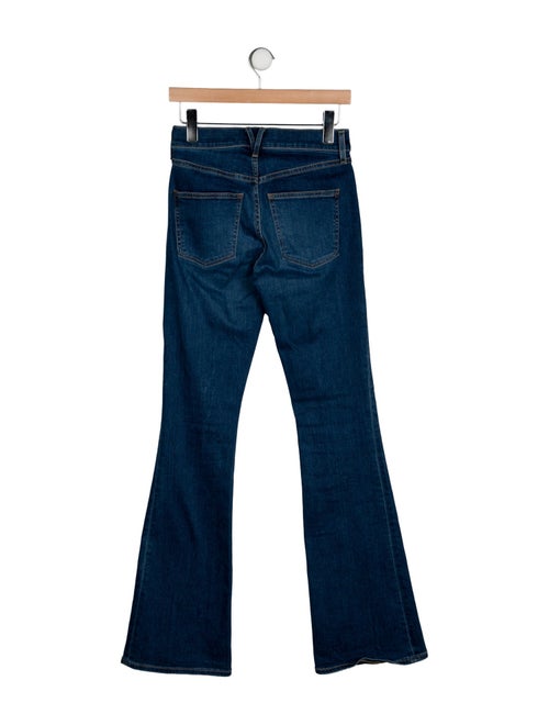 Veronica Beard Mid-Rise Wide Leg Jeans
