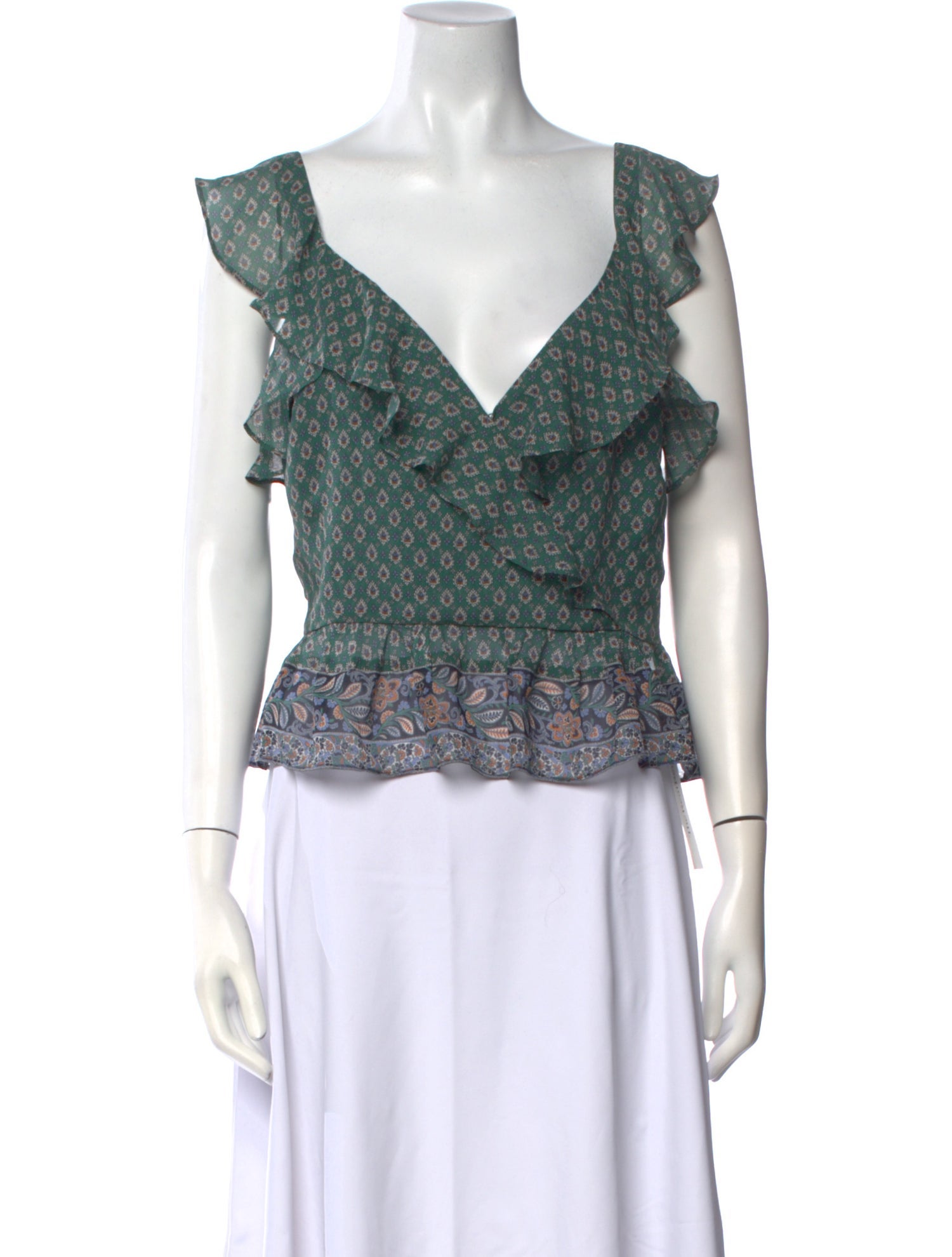 Veronica Beard Silk Printed Blouse w/ Tags