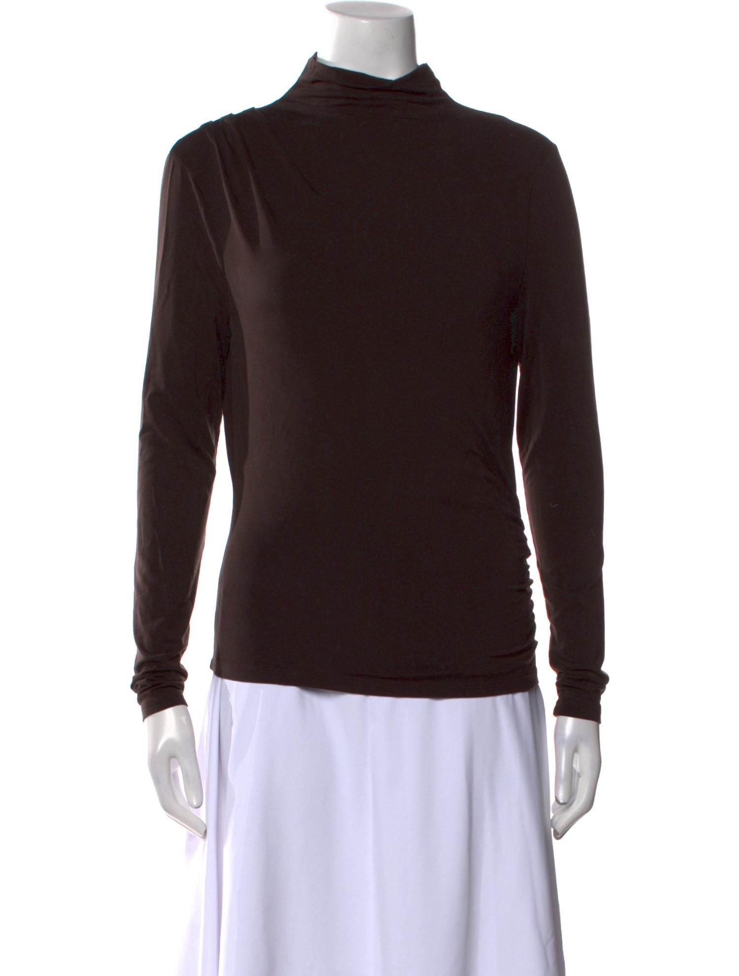 Veronica Beard Mock Neck Long Sleeve Sweatshirt