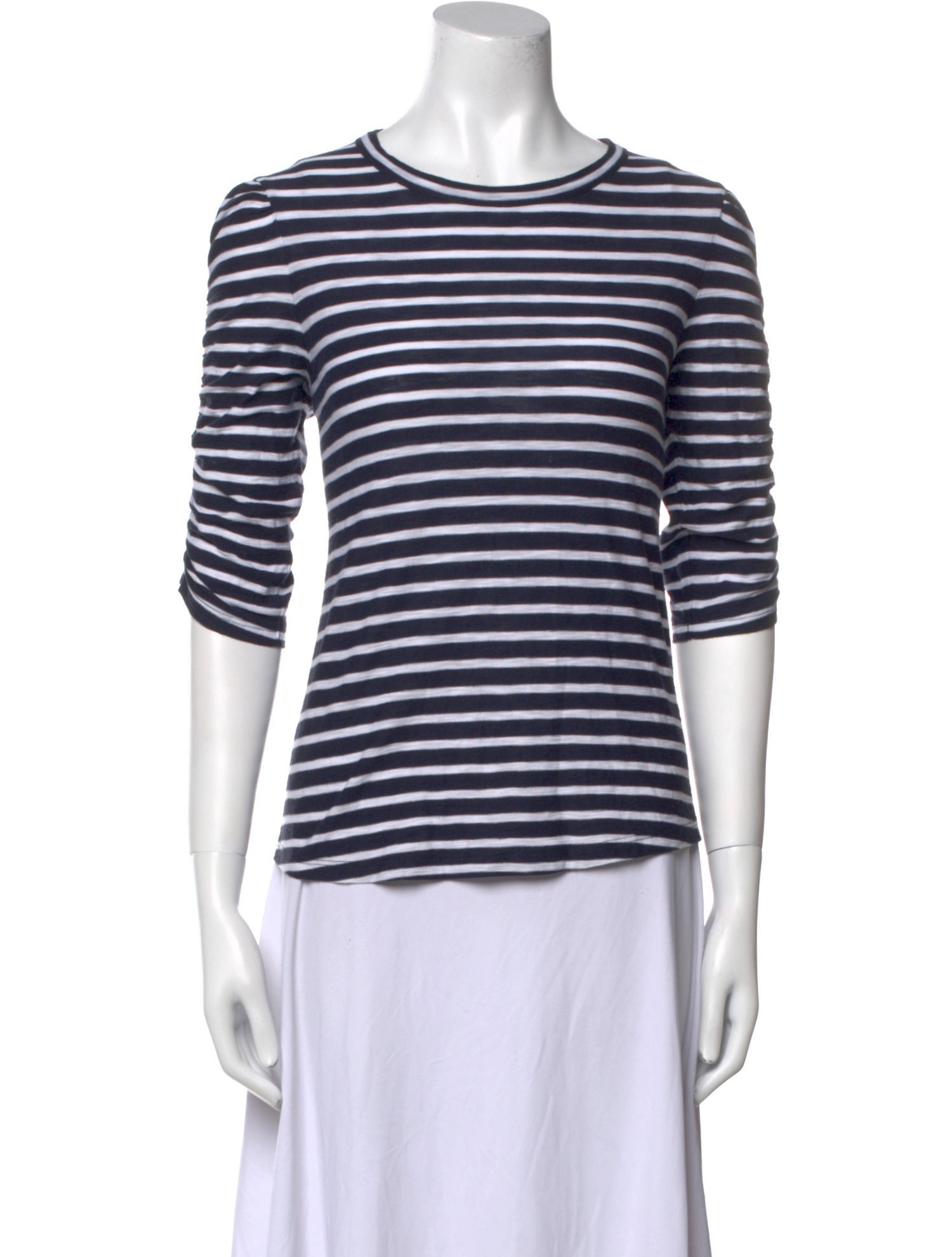 Veronica Beard Striped Crew Neck T-Shirt
