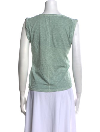 Veronica Beard Scoop Neck Sleeveless T-Shirt