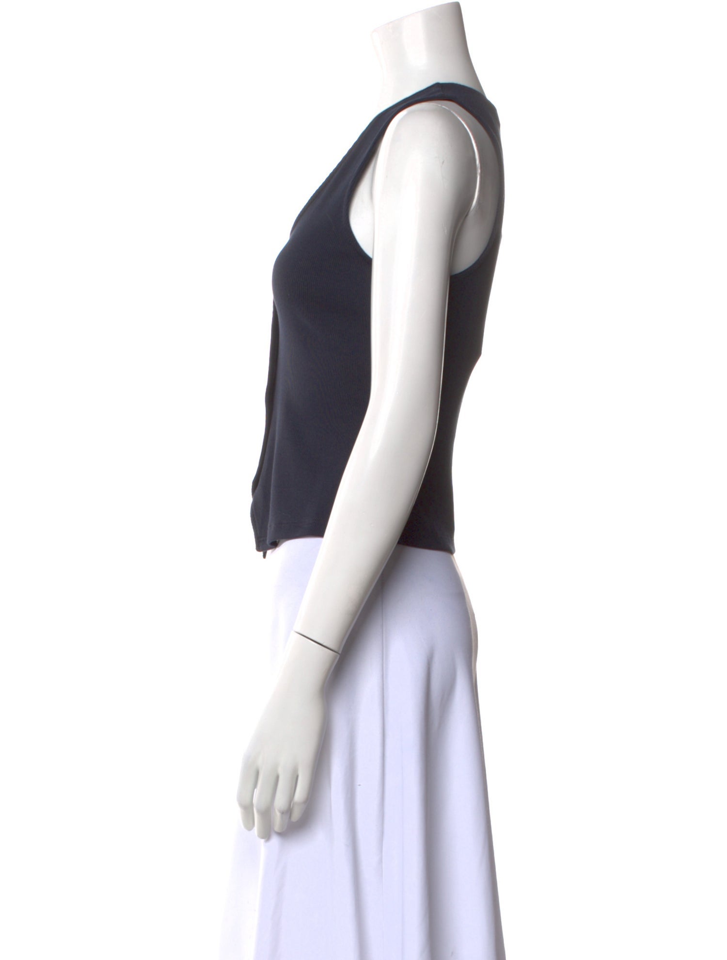 Veronica Beard V-Neck Sleeveless Crop Top w/ Tags