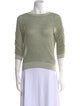 Veronica Beard Linen Bateau Neckline Sweater
