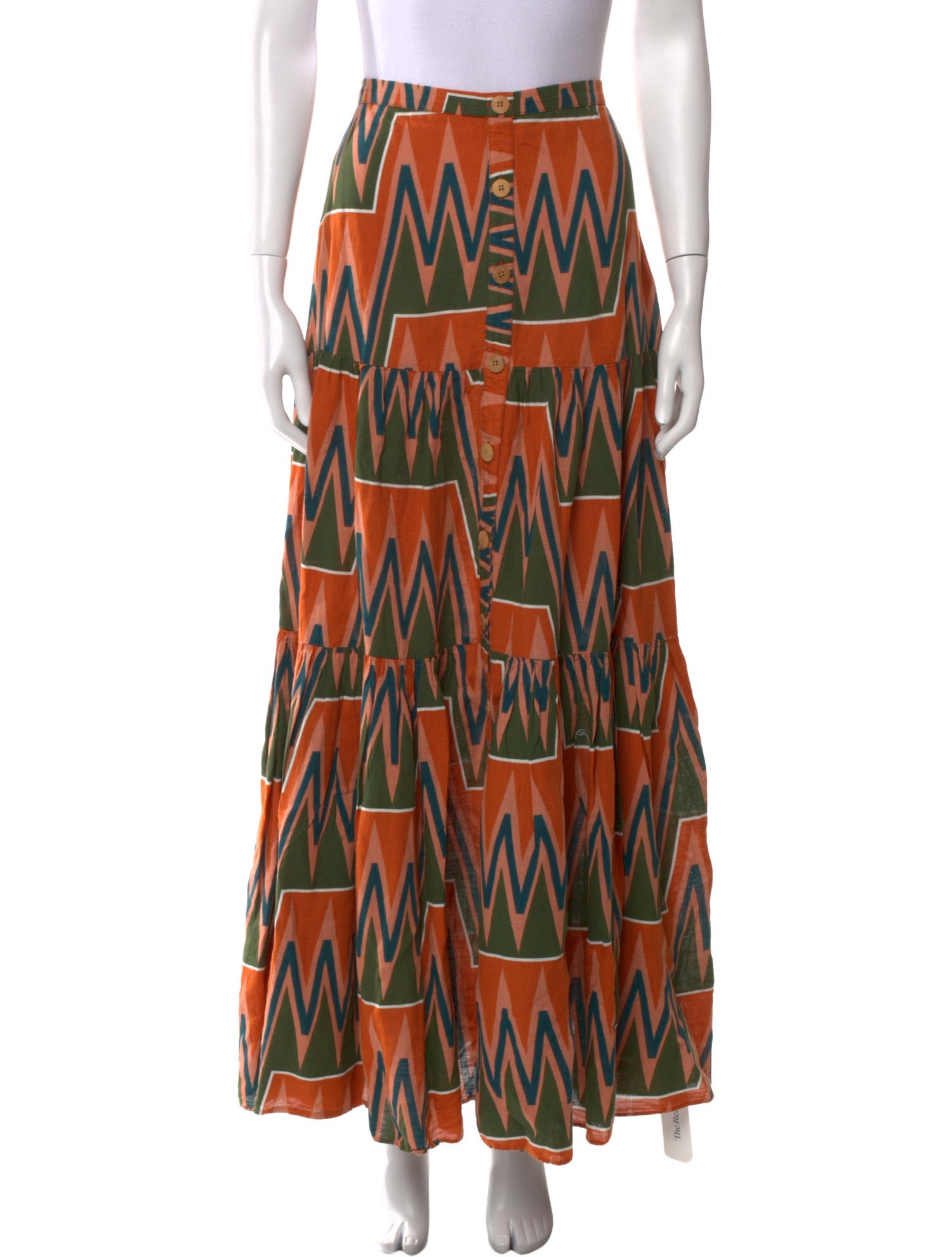 Veronica Beard Linen Long Skirt