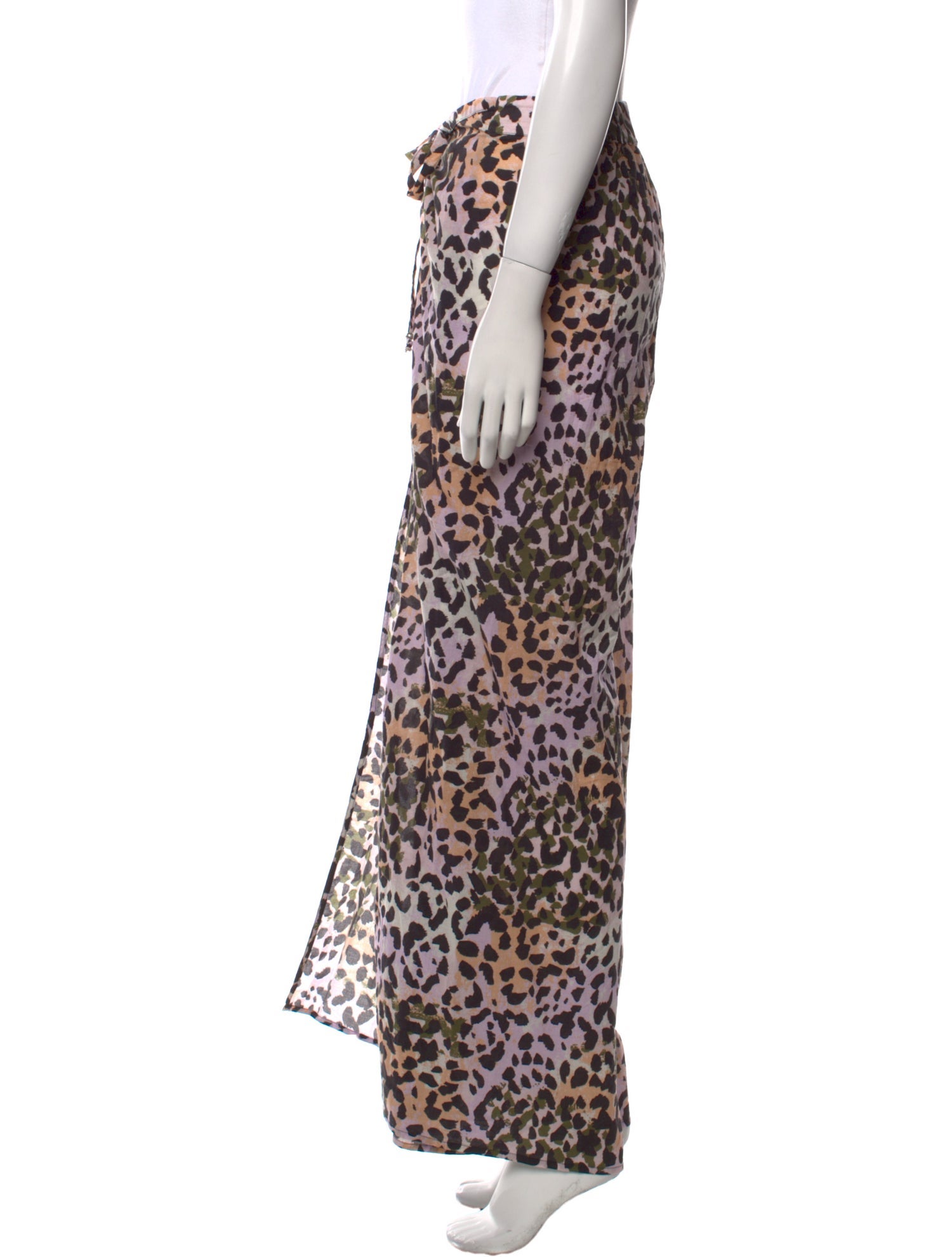Veronica Beard Animal Print Wide Leg Pants