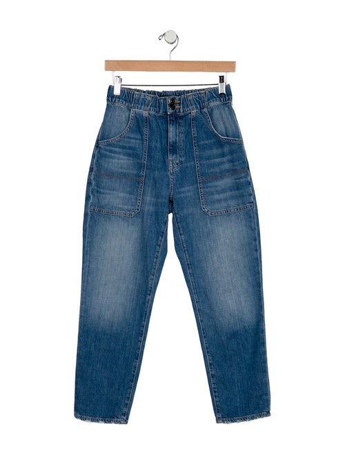 Veronica Beard Mid-Rise Straight Leg Jeans