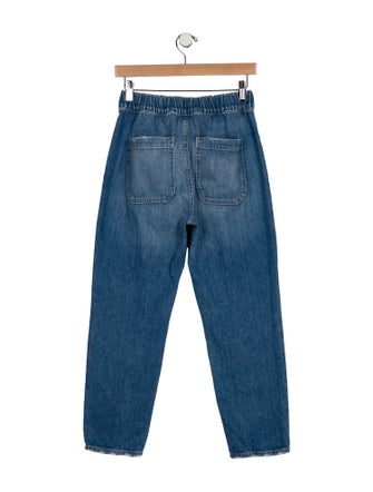 Veronica Beard Mid-Rise Straight Leg Jeans