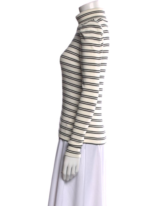 Veronica Beard Striped Turtleneck Top