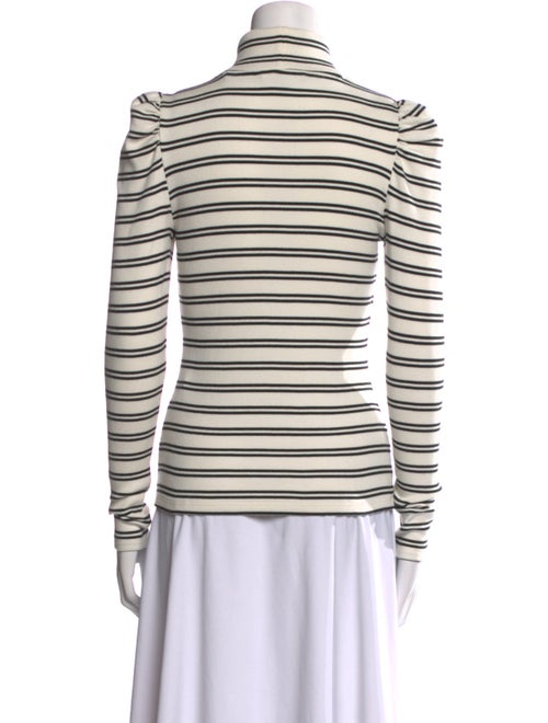 Veronica Beard Striped Turtleneck Top