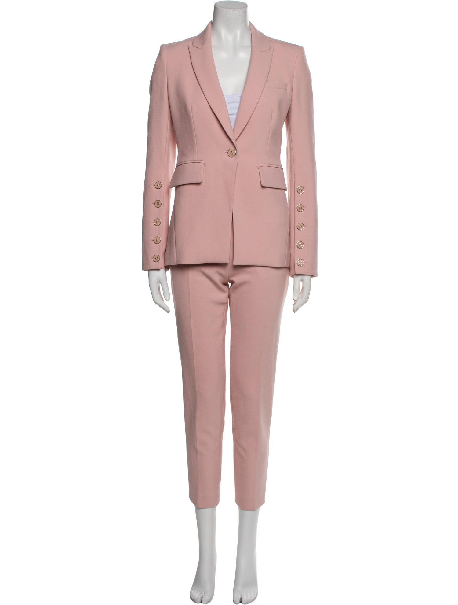Veronica Beard Pleated Accents Pant Set