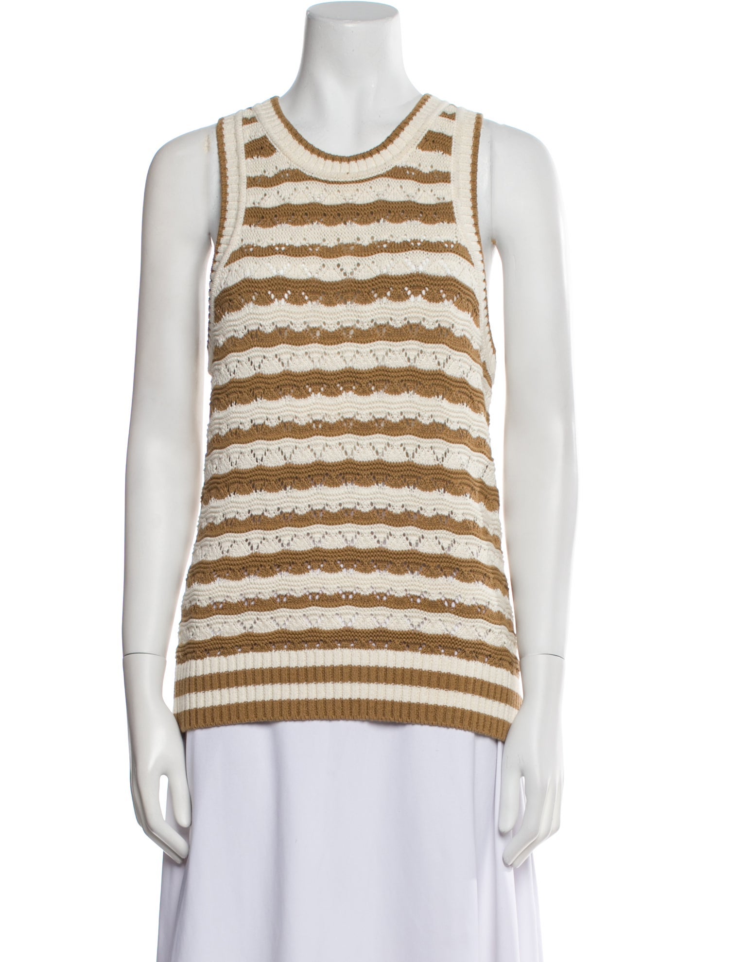 Veronica Beard Striped Crew Neck Sweater