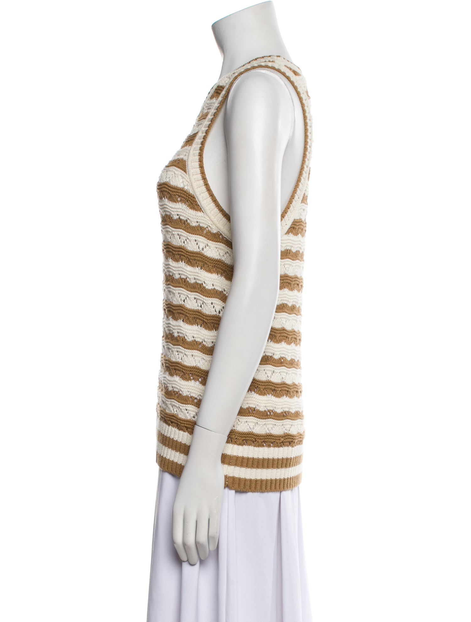 Veronica Beard Striped Crew Neck Sweater