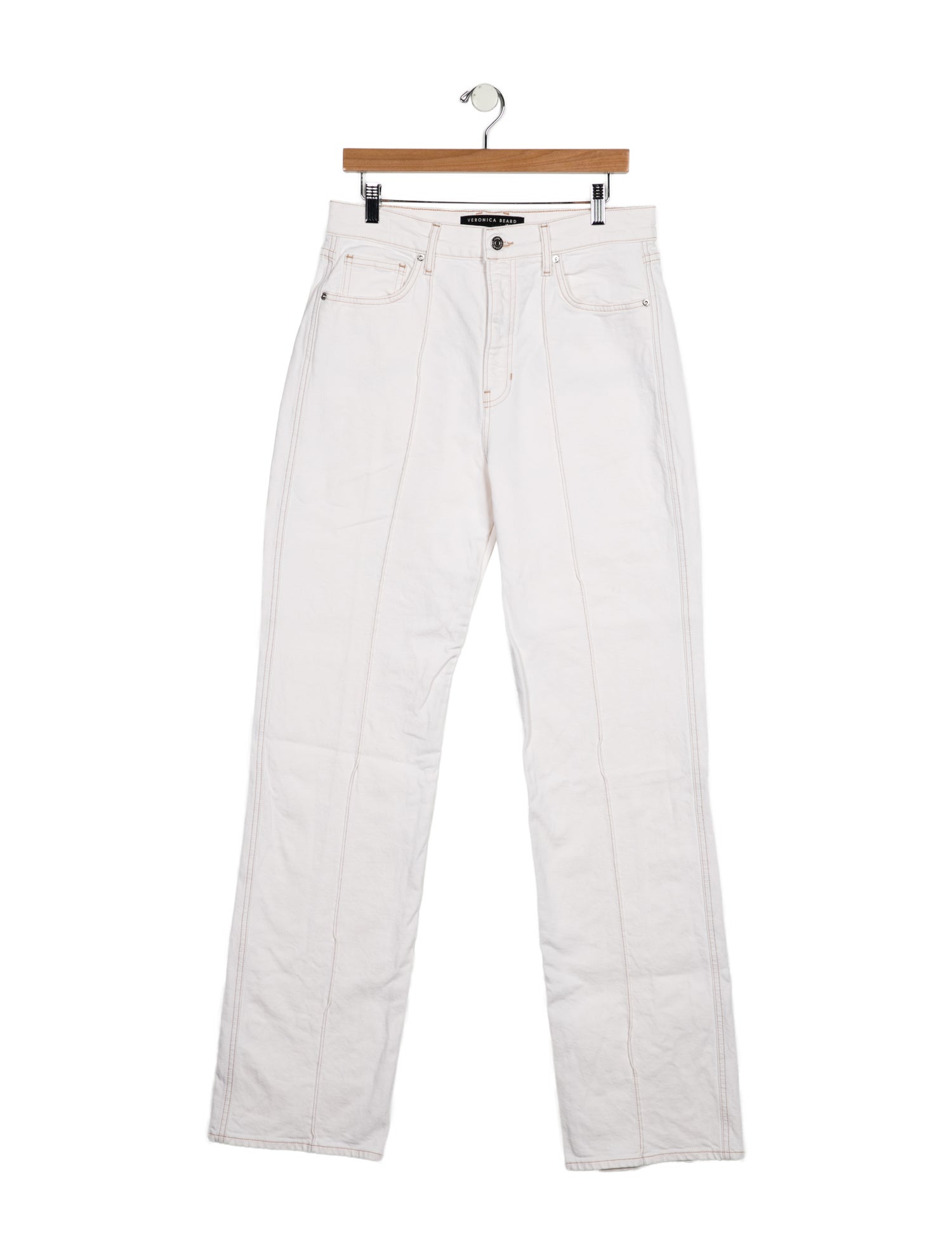 Veronica Beard High-Rise Wide Leg Jeans