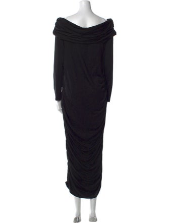 Veronica Beard Off-The-Shoulder Long Dress