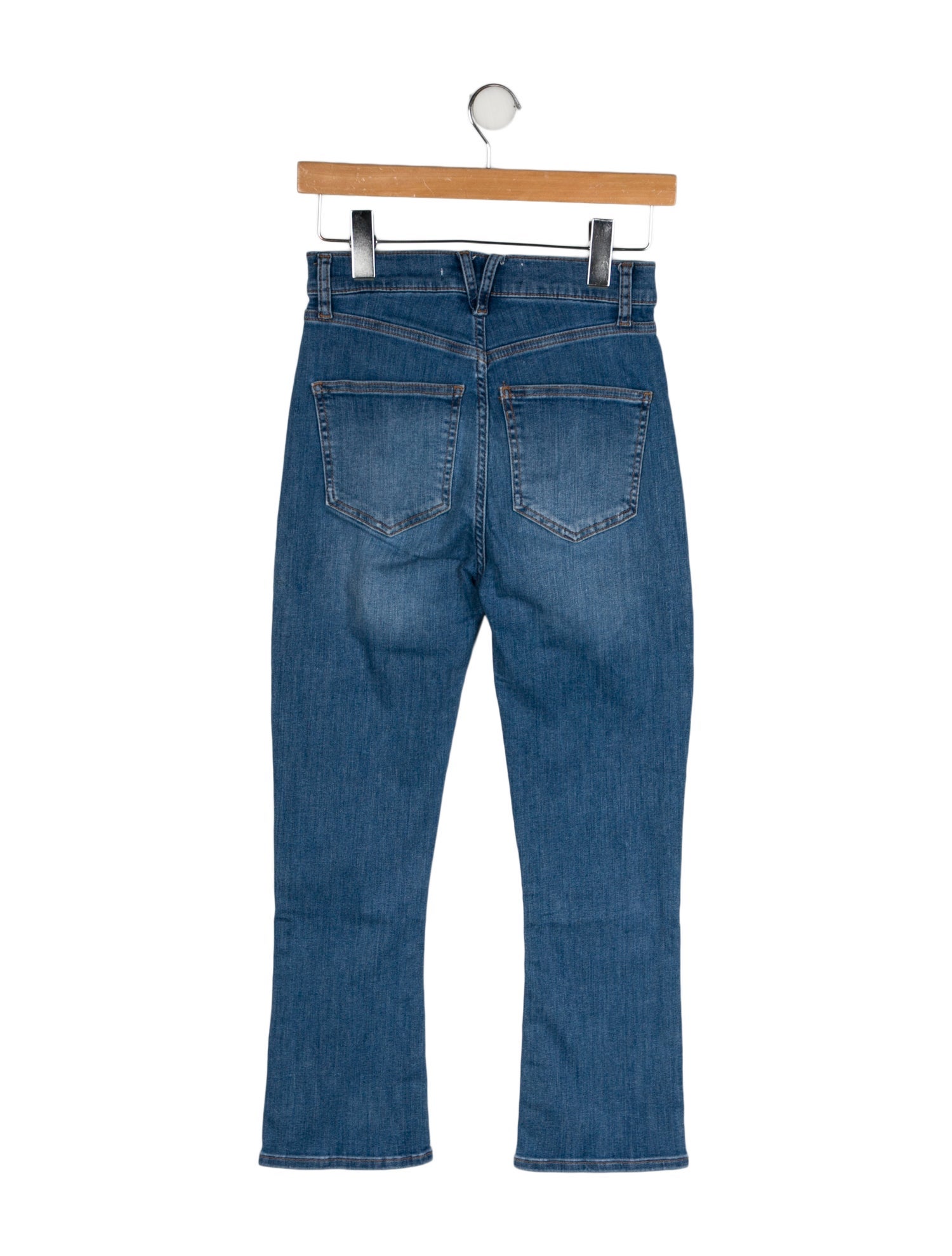 Veronica Beard Mid-Rise Straight Leg Jeans