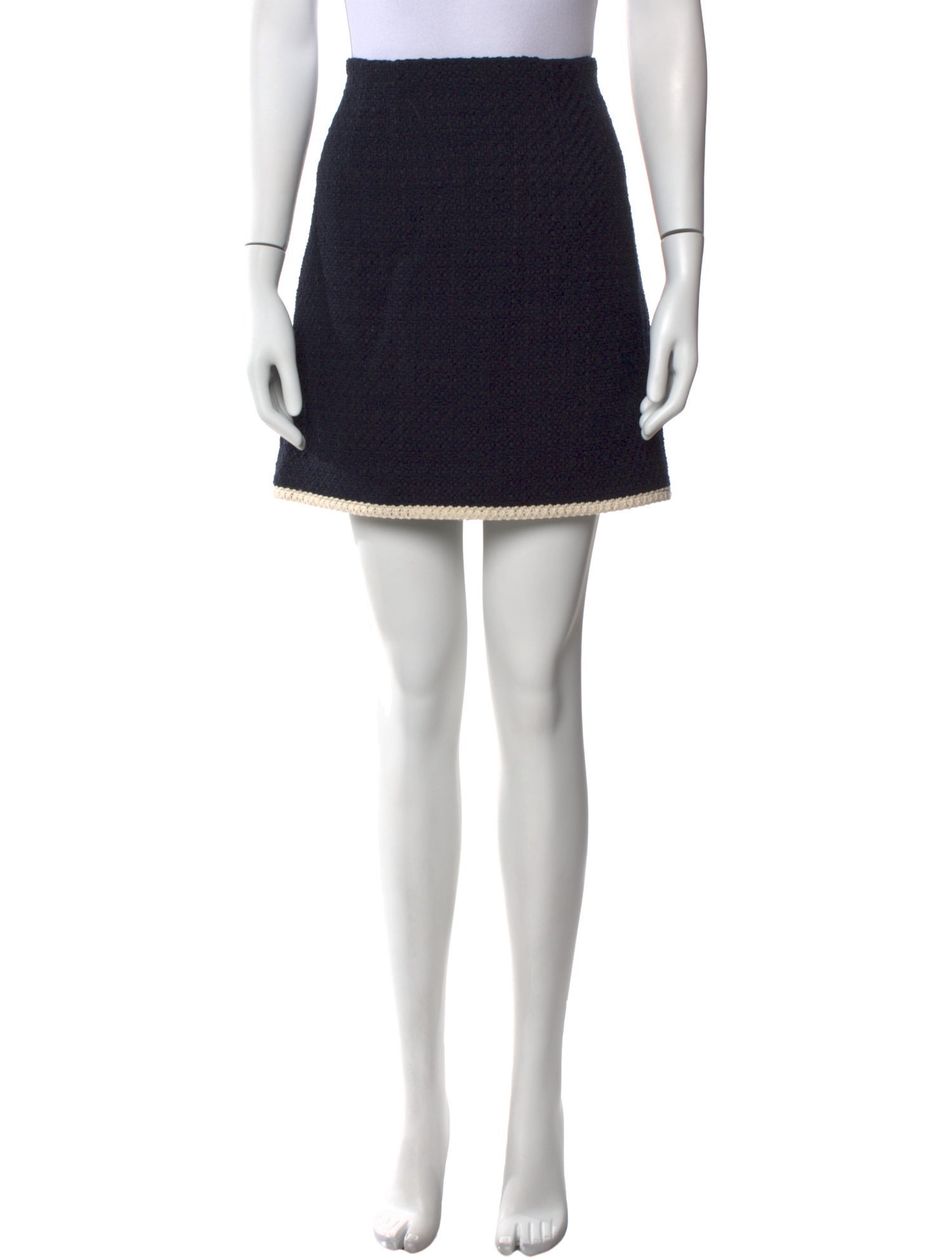 Veronica Beard Crystal Embellishments Mini Skirt