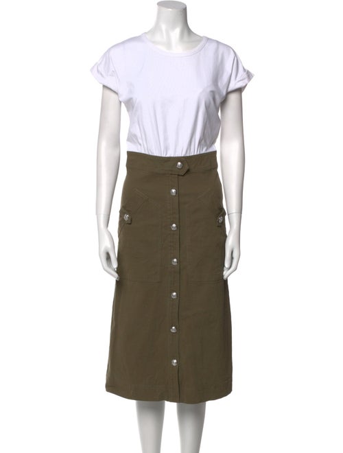 Veronica Beard Scoop Neck Midi Length Dress