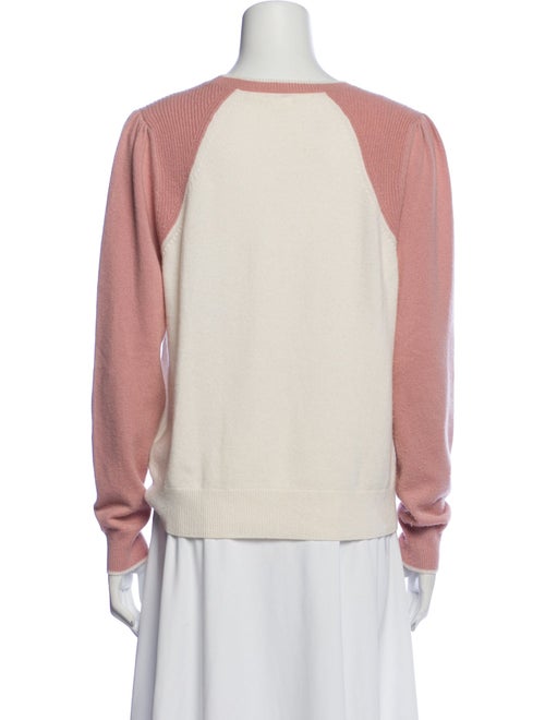 Veronica Beard Cashmere Colorblock Pattern Sweater