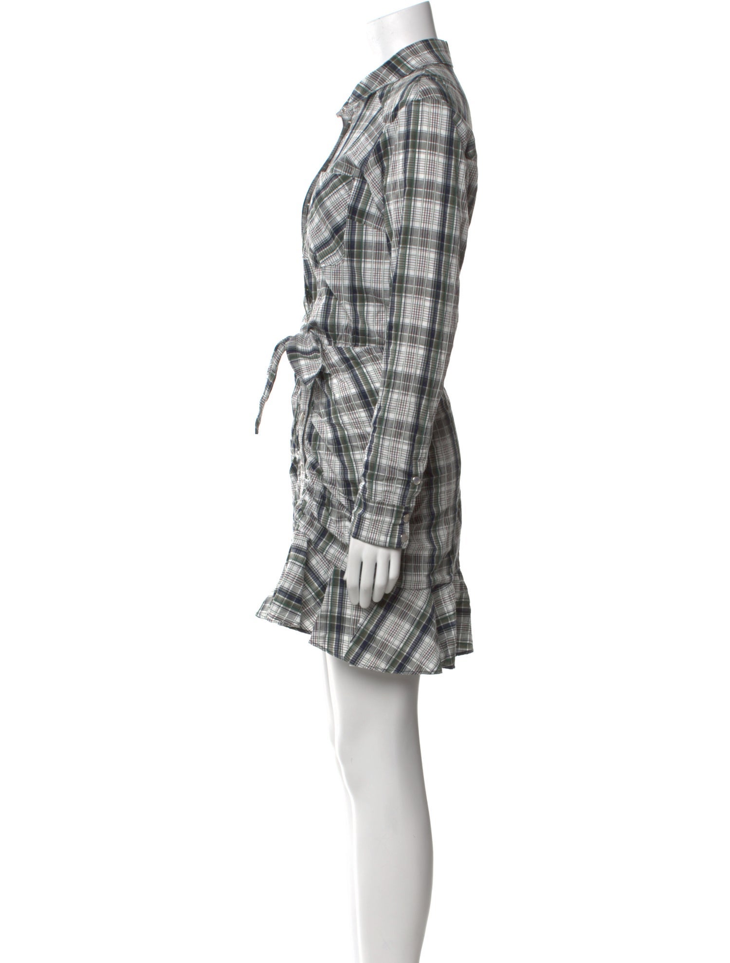 Veronica Beard Plaid Print Mini Dress