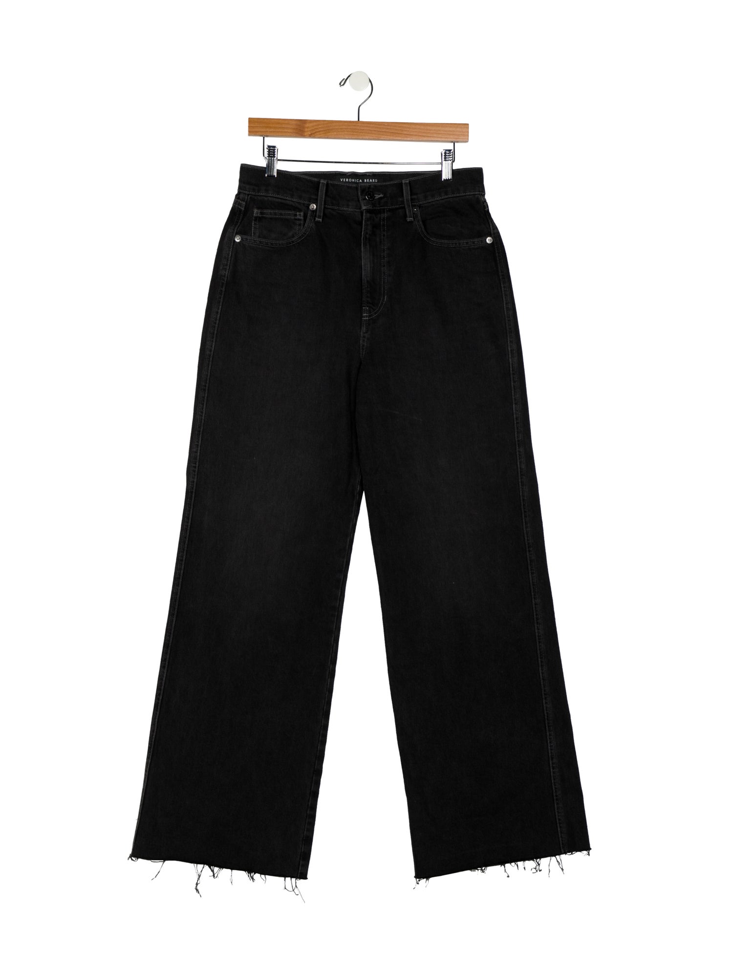 Veronica Beard High-Rise Wide Leg Jeans