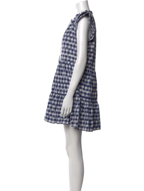 Veronica Beard Plaid Print Mini Dress
