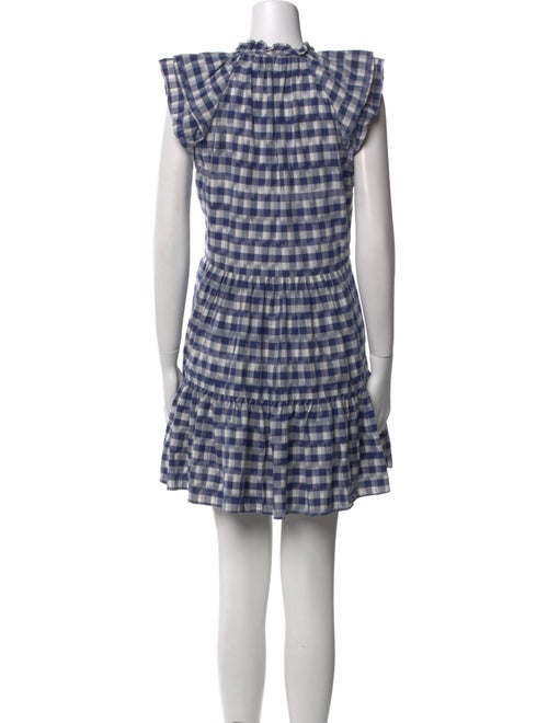 Veronica Beard Plaid Print Mini Dress