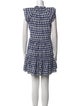 Veronica Beard Plaid Print Mini Dress