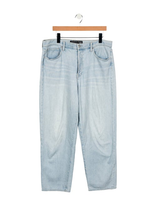 Veronica Beard High-Rise Straight Leg Jeans