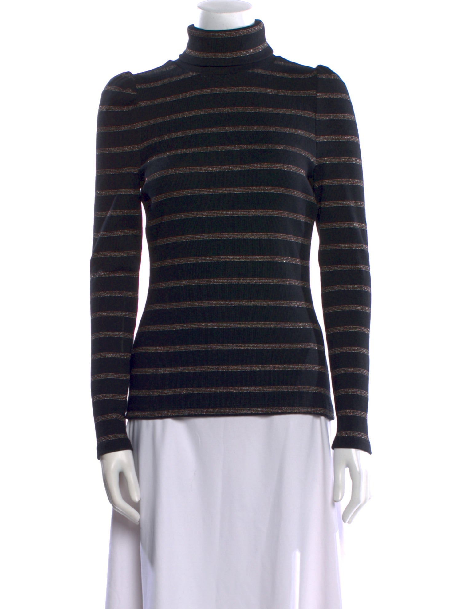 Veronica Beard Striped Turtleneck Sweatshirt w/ Tags