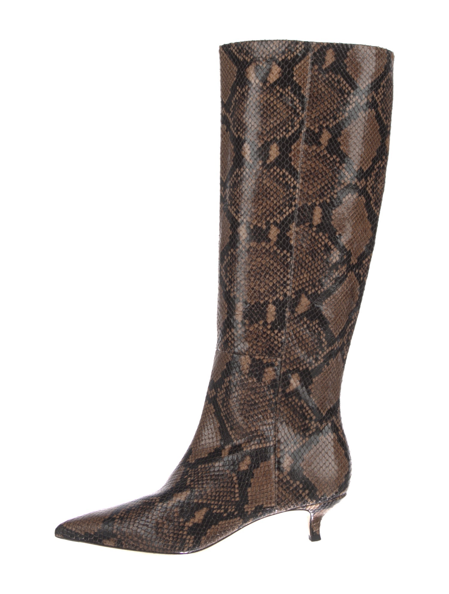 Veronica Beard Python Animal Print Boots