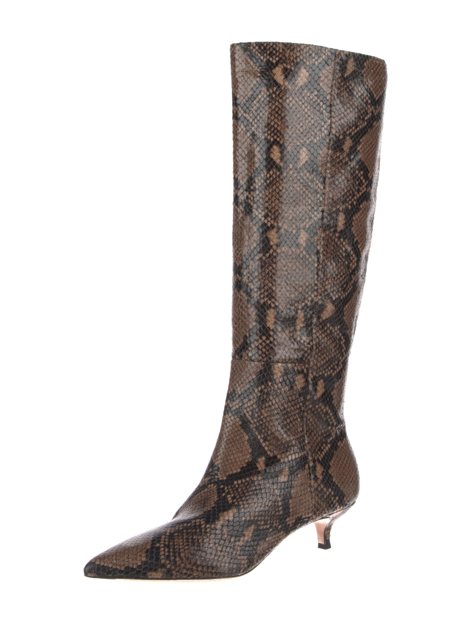 Veronica Beard Python Animal Print Boots