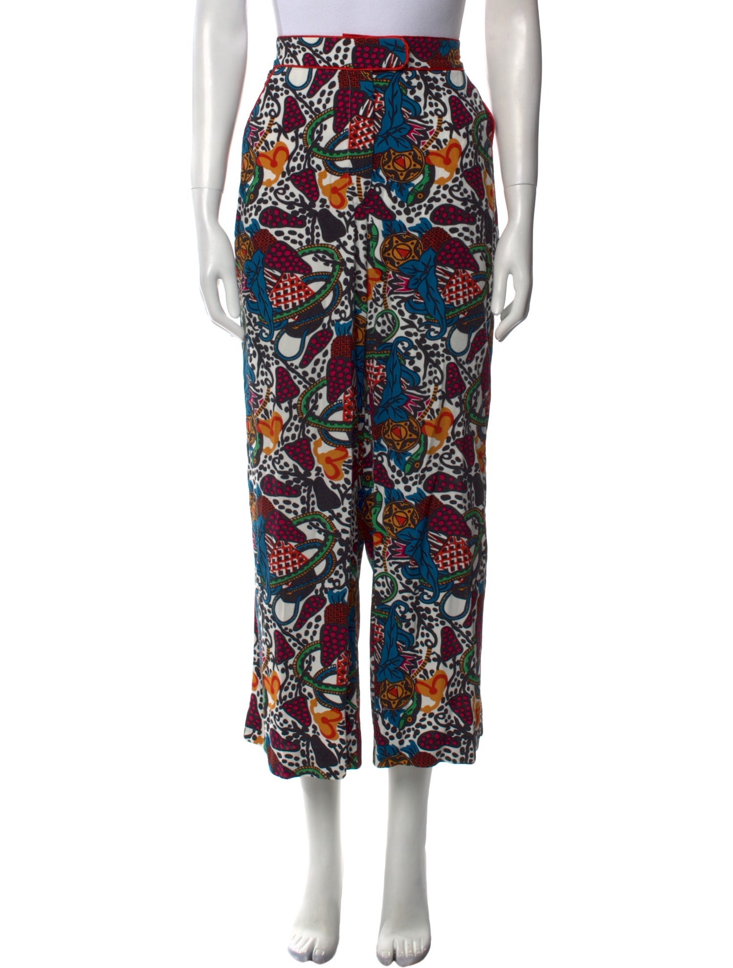 Veronica Beard Printed Wide Leg Pants