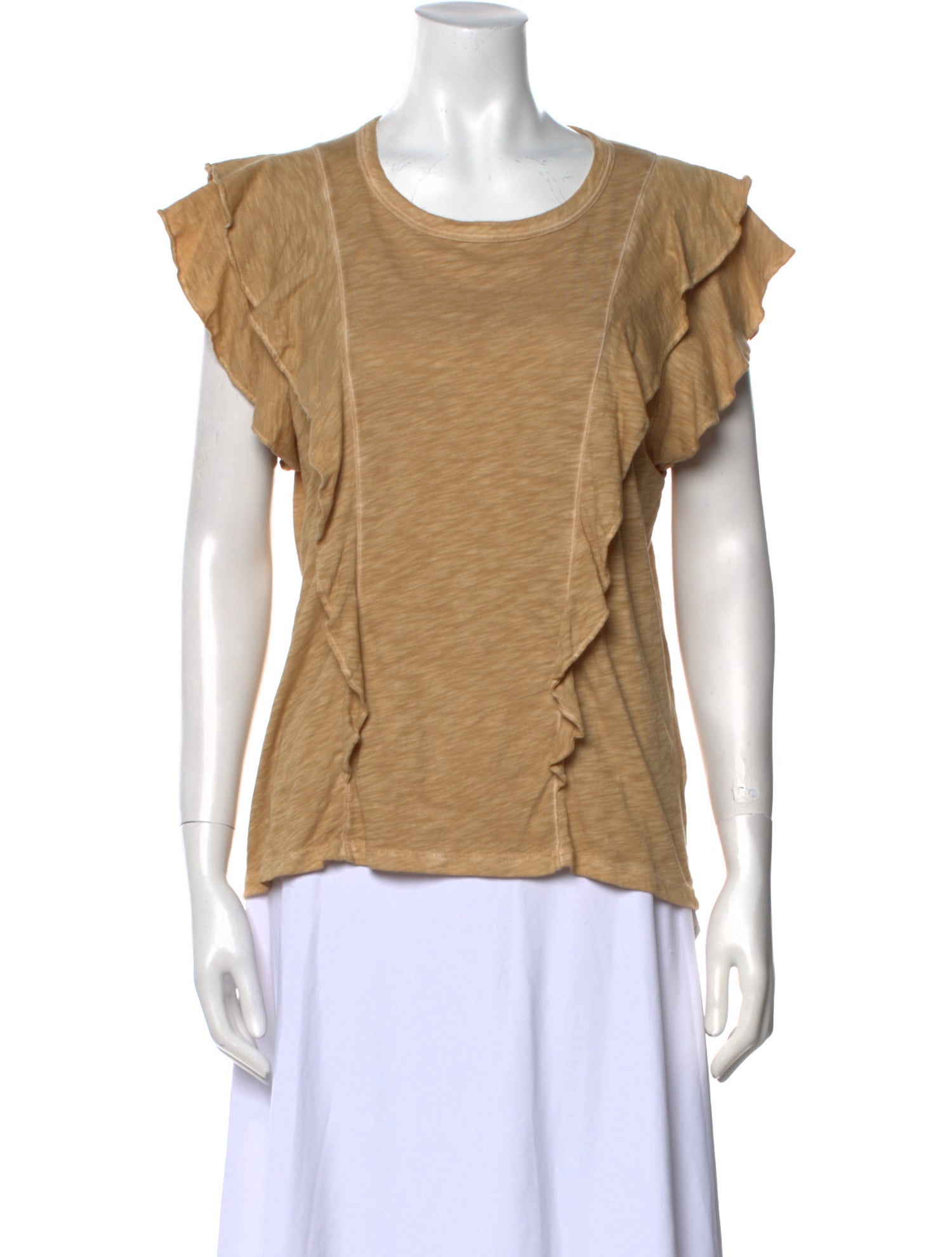 Veronica Beard Scoop Neck Short Sleeve T-Shirt