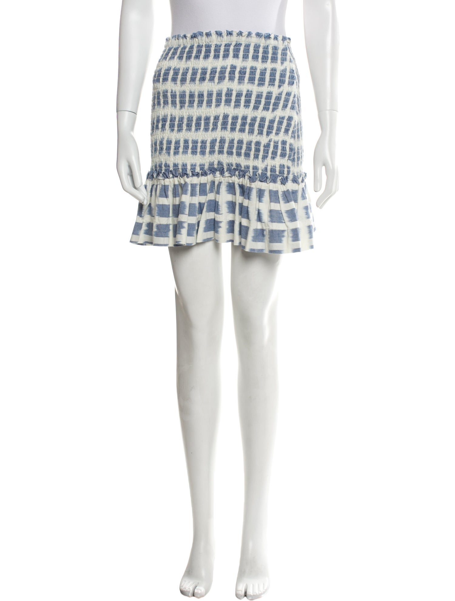 Veronica Beard Plaid Print Mini Skirt