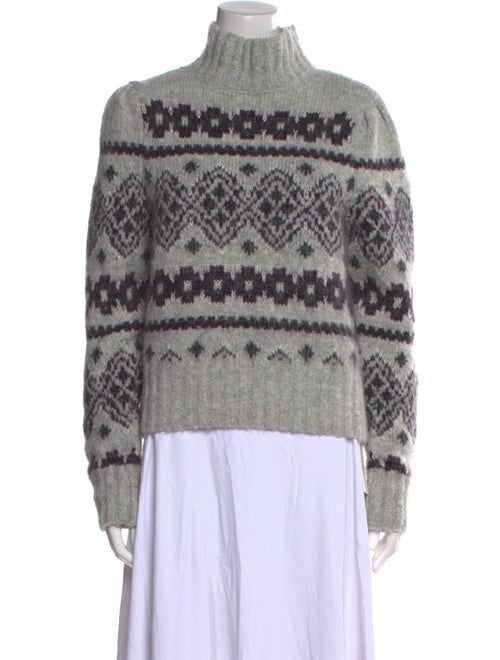 Veronica Beard Printed Turtleneck Sweater