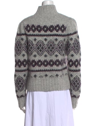 Veronica Beard Printed Turtleneck Sweater