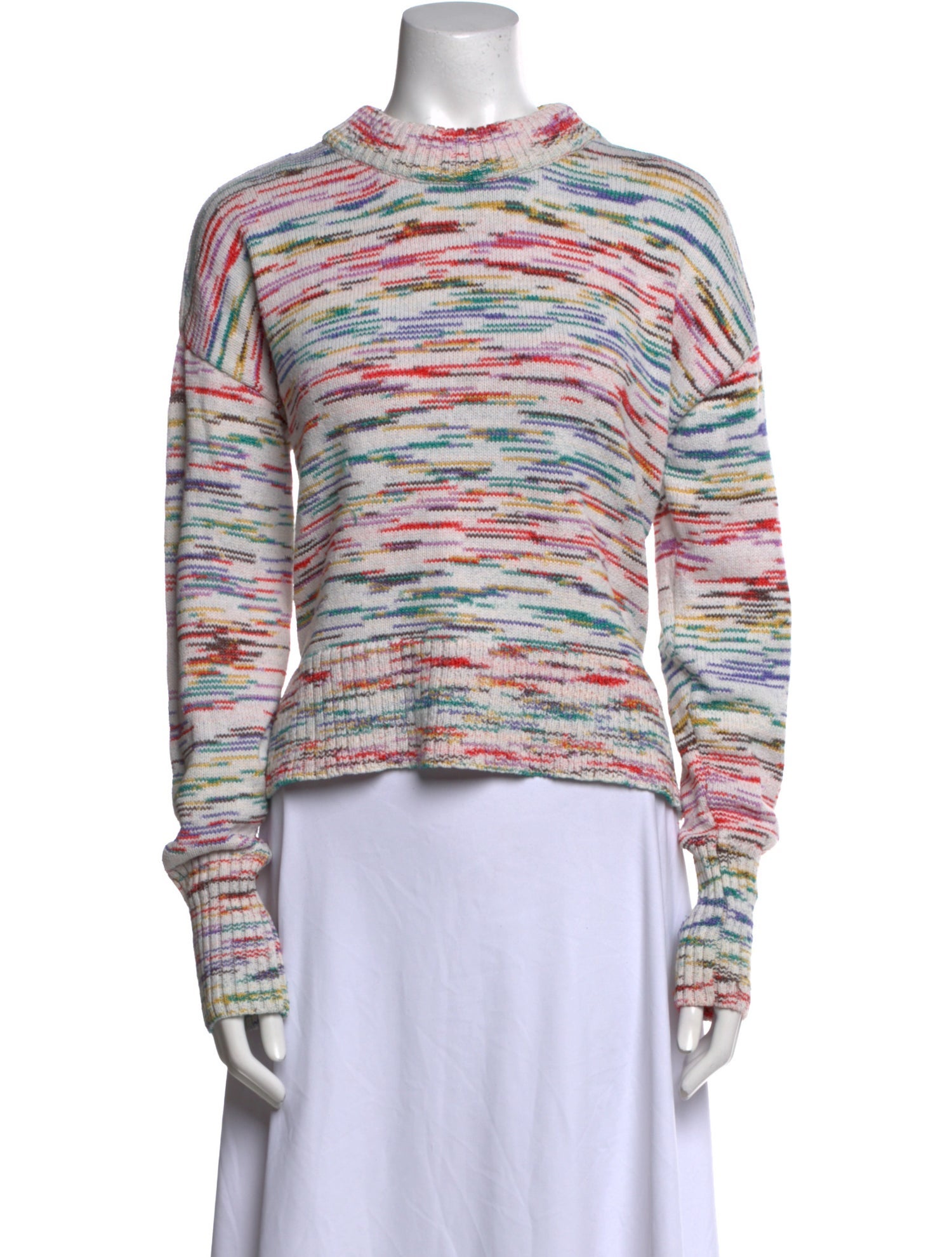 Veronica Beard Striped Mock Neck Sweater