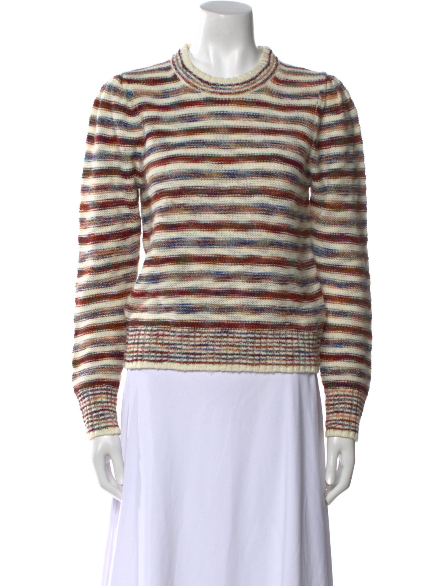 Veronica Beard Striped Crew Neck Sweater